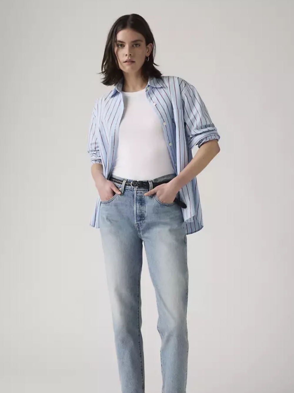 Levi’s 501 Original Crop Selvedge Jeans 23 Rigid NWOT